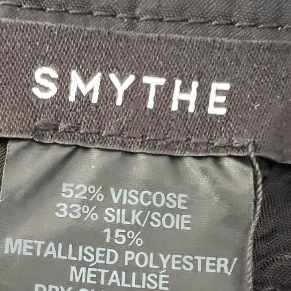 Smythe - leopard square neck Metallic Leopard Print Puff Sleeve Top- Small - Picture 6 of 6